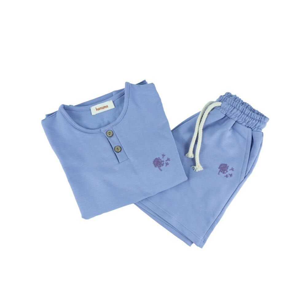 Unisex İki İplik Şort & Tişört Takım