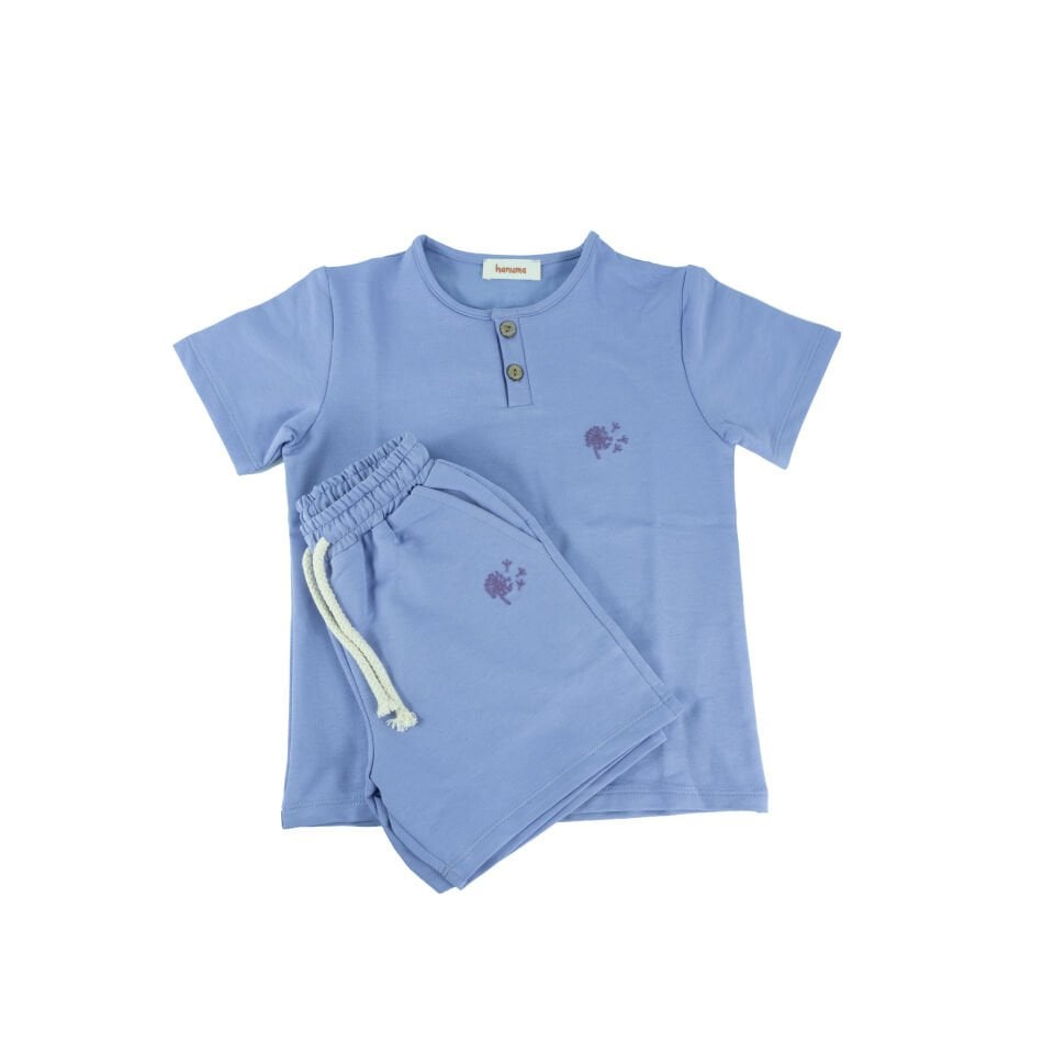 Unisex İki İplik Şort & Tişört Takım