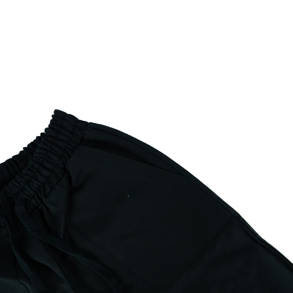 Siyah Bol Kesim Lastik Paça %100 Gabardin Çocuk Pantolon