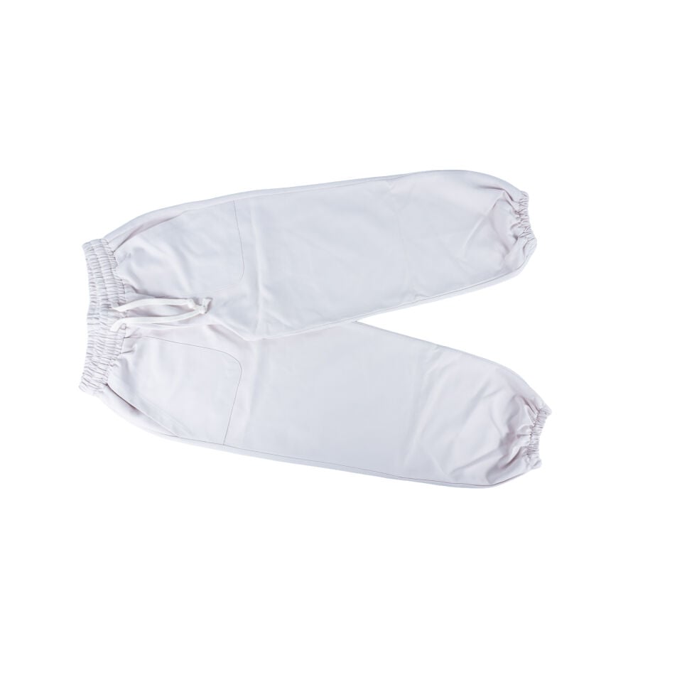 Krem Bol Kesim Lastik Paça %100 Gabardin Çocuk Pantolon