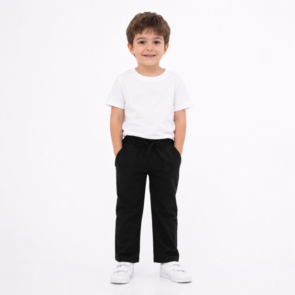 Klasik Düz Kesim % 100 Pamuk Gabardin Pantolon