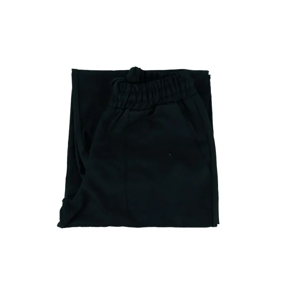 Krem Bol Kesim Lastik Paça %100 Gabardin Çocuk Pantolon 8/9  - Siyah
