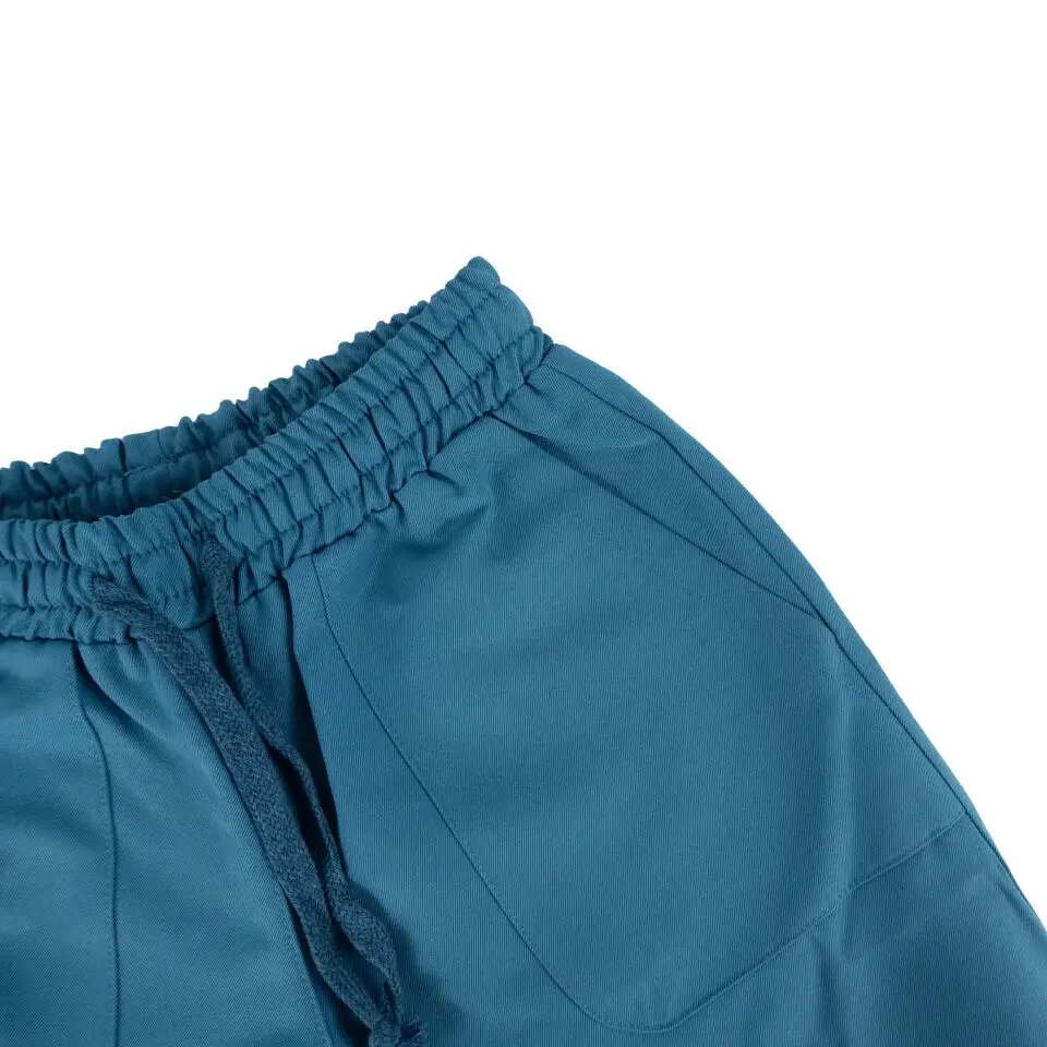 Siyah Bol Kesim Lastik Paça %100 Gabardin Çocuk Pantolon 2/3  - Mavi