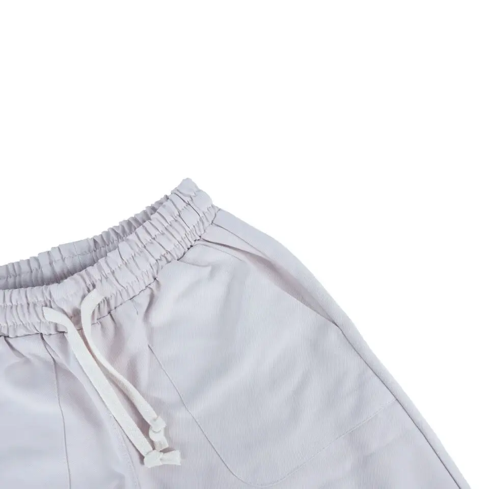 Siyah Bol Kesim Lastik Paça %100 Gabardin Çocuk Pantolon 2/3  - Krem