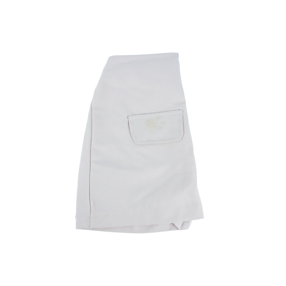 Kız Çocuk Mavi %100 Pamuk Gabardin Şort Etek 8/9  - Krem