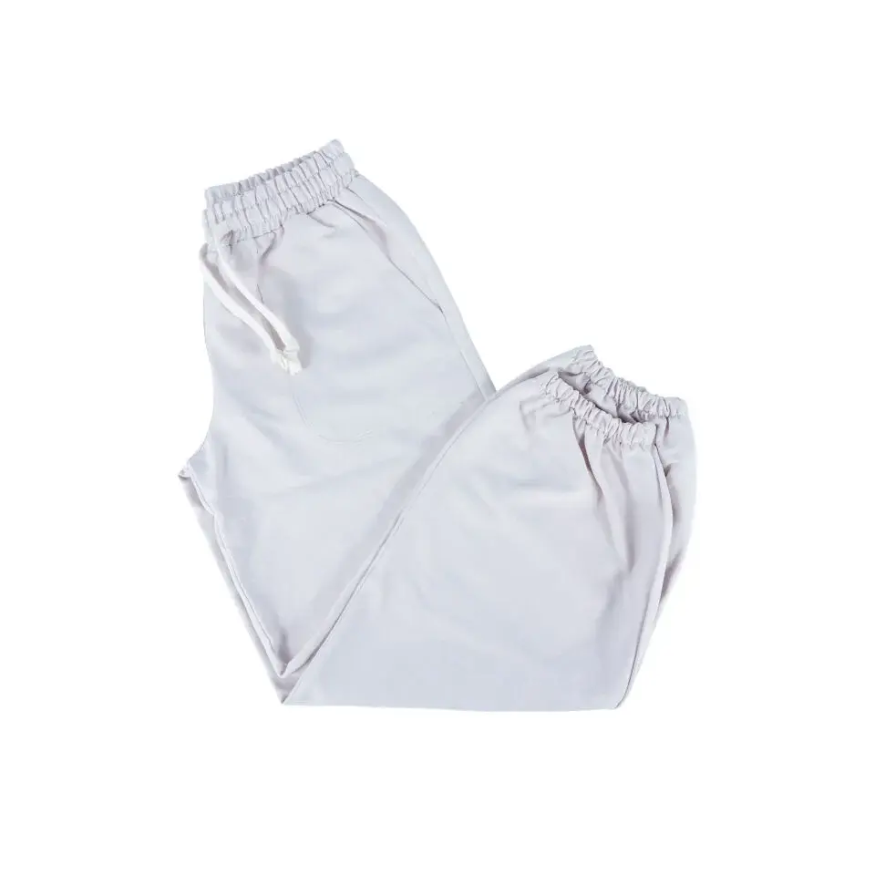Mavi Bol Kesim Lastik Paça %100 Gabardin Çocuk Pantolon 6/7 - Krem