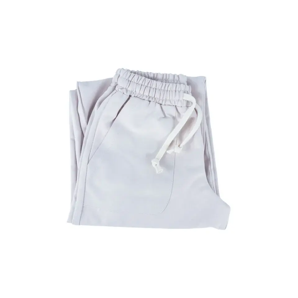 Mavi Bol Kesim Lastik Paça %100 Gabardin Çocuk Pantolon 6/7 - Krem
